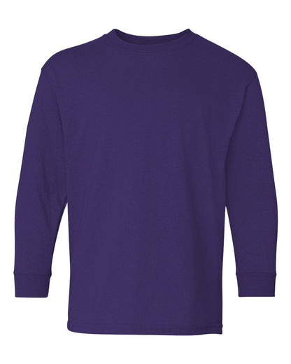 Gildan Heavy Cotton™ Youth Long Sleeve T-Shirt 5400B #color_Purple