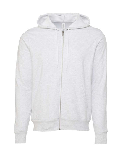 BELLA + CANVAS Sponge Fleece Full-Zip Hoodie 3739 #color_Ash