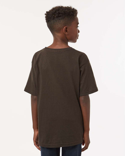 M&O Youth Gold Soft Touch T-Shirt 4850 #colormdl_Chocolate