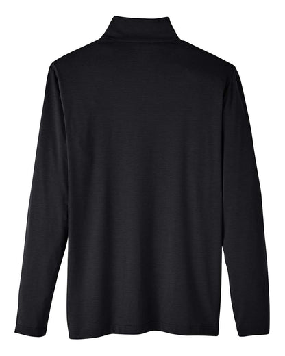 North End Men's JAQ Stretch Performance Snap-Neck Pullover NE400 #color_Black