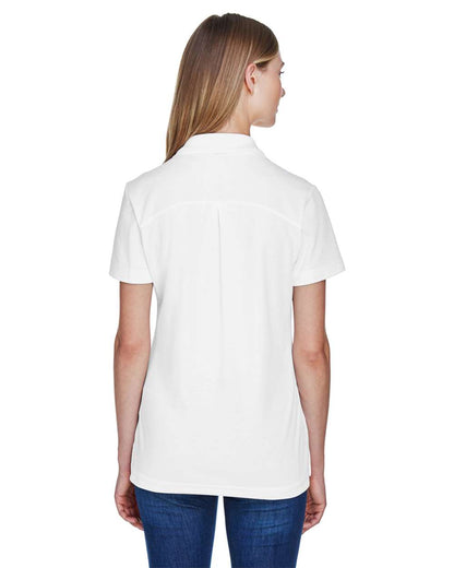 Devon & Jones Women's CrownLux Performance® Plaited Polo DG20W #colormdl_White