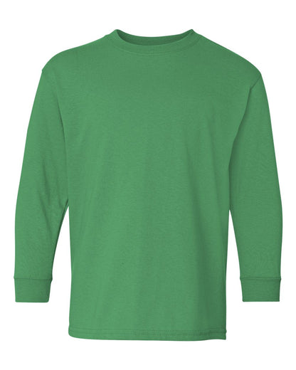 Gildan Youth Heavy Cotton™ Long Sleeve T-Shirt 5400B #color_Irish Green
