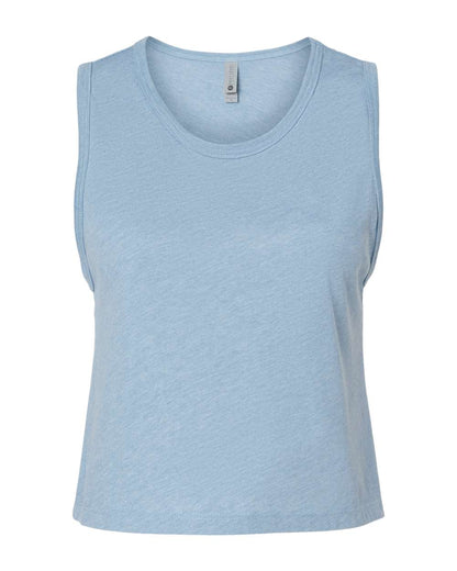 Next Level Women's Festival Crop Tank 5083 #color_Stonewash Denim