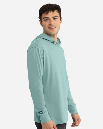 Next Level Unisex CVC Hoodie Long Sleeve T-Shirt 6221 #colormdl_Heather Seafoam