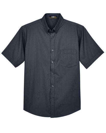 CORE365 Men's Optimum Short Sleeve Twill Dress Shirt 88194 #color_Carbon