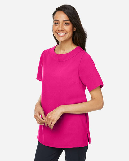 Devon & Jones Women's Perfect Fit™ Boat Neck Blouse DP613W #colormdl_Crown Raspberry