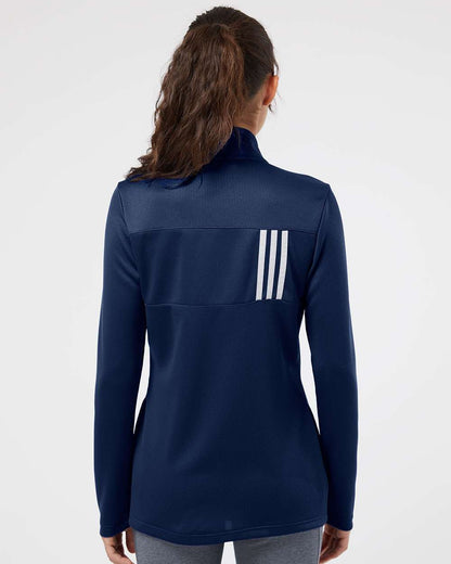 Adidas Women's 3-Stripes Double Knit Full-Zip A483 #colormdl_Team Navy Blue/ Grey Two