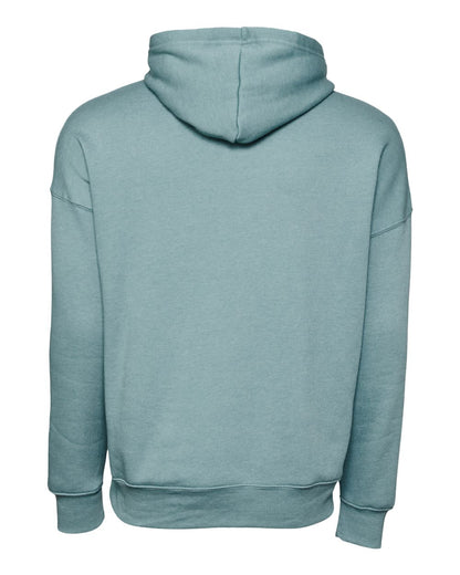 BELLA + CANVAS Sponge Fleece Drop Shoulder Hoodie 3729 #color_Heather Blue Lagoon