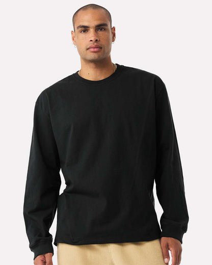 BELLA + CANVAS Unisex 7.5 oz Heavyweight Long Sleeve Tee 4651 #colormdl_Black
