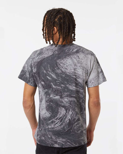 Dyenomite Marble Tie-Dyed T-Shirt 200MR #colormdl_Black