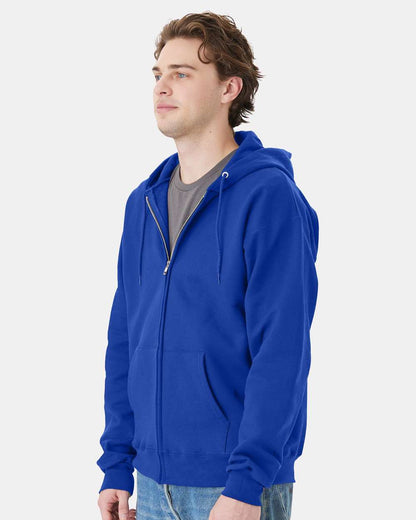 Hanes Unisex Ultimate Cotton® Full-Zip Hooded Sweatshirt F280 #colormdl_Deep Royal