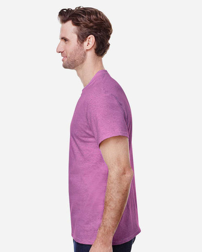 Gildan Unisex Heavy Cotton™ T-Shirt 5000 #colormdl_Heather Radiant Orchid