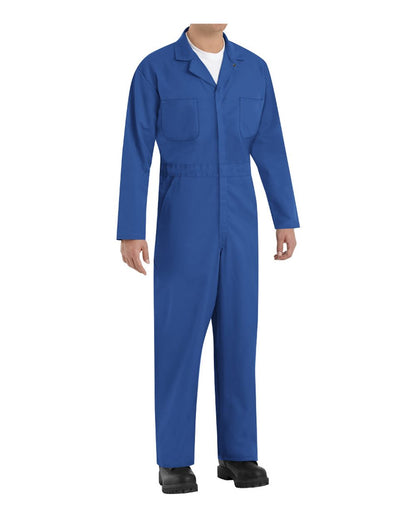 Red Kap Men's Twill Action Back Coverall CT10 #color_Electric Blue