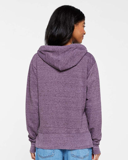 LAT Women's Vintage Wash Hoodie Sweatshirt 3536 #colormdl_Weathered Plum