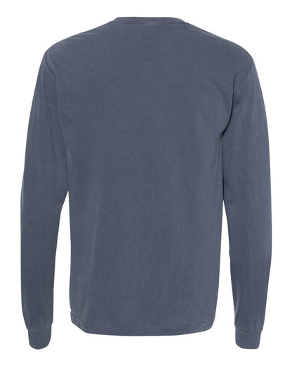 Comfort Colors Unisex Garment-Dyed Heavyweight Long Sleeve T-Shirt 6014 #color_Denim