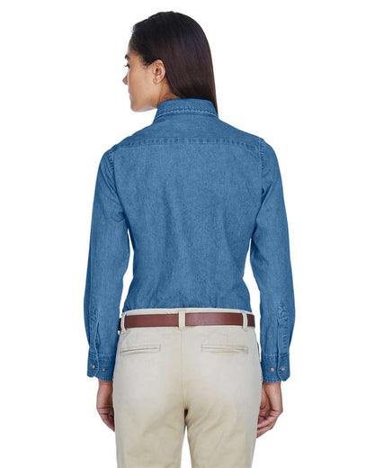 Harriton Women's Denim Shirt M550W #colormdl_Light Denim