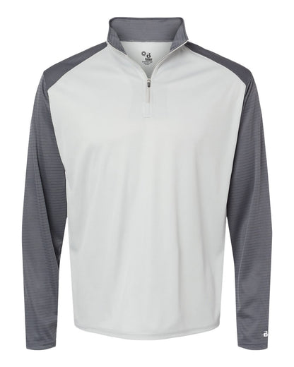 Badger Breakout Quarter-Zip Pullover 4231 #color_Silver/ Graphite