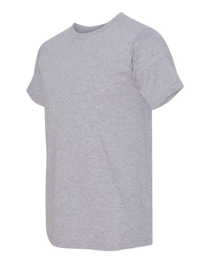 Bayside USA-Made 50/50 Fine Jersey T-Shirt 5010 #color_Heather Grey