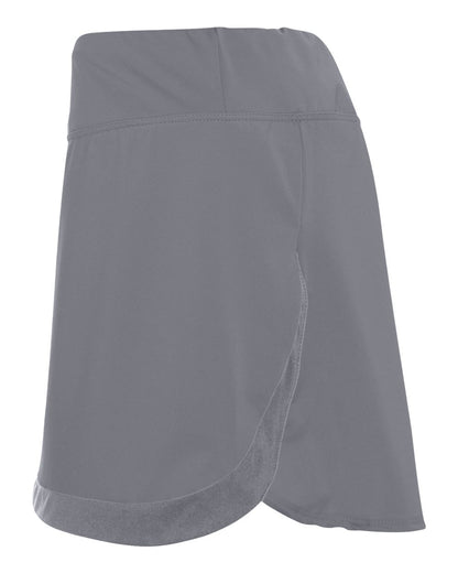 Augusta Sportswear Women's Action Color Block Skort 2410 #color_Graphite/ Graphite