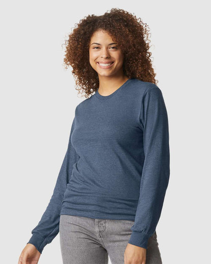 Gildan Softstyle® CVC Long Sleeve T-Shirt 67400 #colormdl_Navy Mist