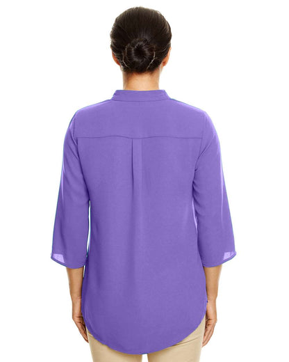 Devon & Jones Women's Perfect Fit™  Three-Quarter Sleeve Crepe Tunic DP611W #colormdl_Grape