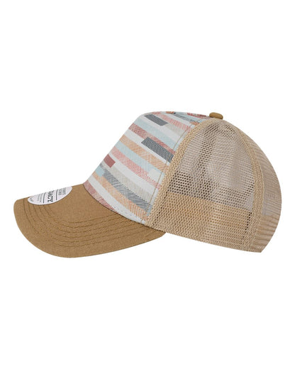 LEGACY Old Favorite Five-Panel Trucker Cap OFAFP #color_Fabric Stripes