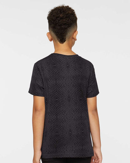 LAT Youth Fine Jersey Tee 6101 #colormdl_Black Reptile