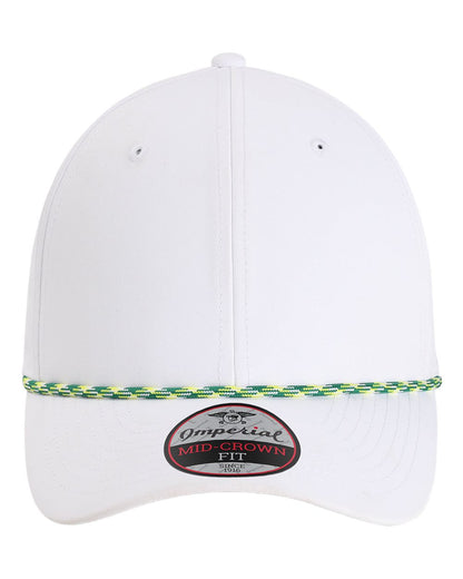 Imperial The Wingman Cap 7054 #color_White/ Green/ Yellow
