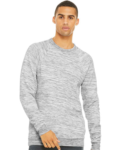 BELLA + CANVAS Sponge Fleece Raglan Crewneck Sweatshirt 3901 #colormdl_Light Grey Marble