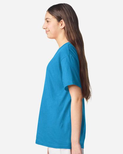 Gildan Youth Light Cotton T-Shirt 3000B #colormdl_Sapphire