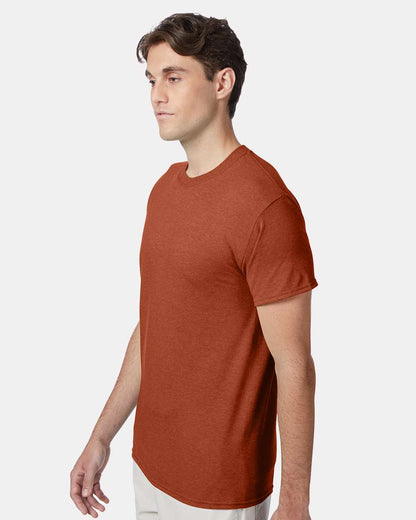 Hanes Perfect-T Triblend T-Shirt 42TB #colormdl_Texas Orange Heather