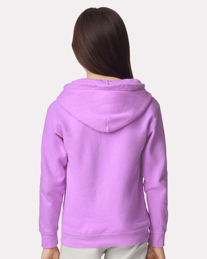 Comfort Colors Youth Garment-Dyed Lightweight Fleece Hooded Sweatshirt 1467Y #colormdl_Neon Violet