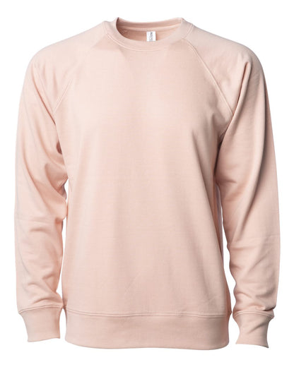 Independent Trading Co. Unisex Icon Lightweight Loopback Terry Crewneck Sweatshirt SS1000C #color_Rose