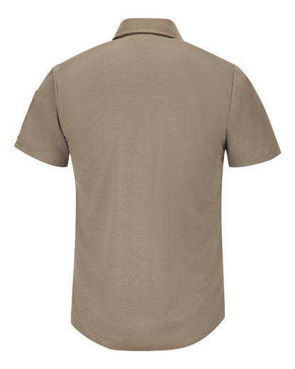 Red Kap Men's Tall Short Sleeve Pro Airflow Work Shirt SP4AT #color_Khaki