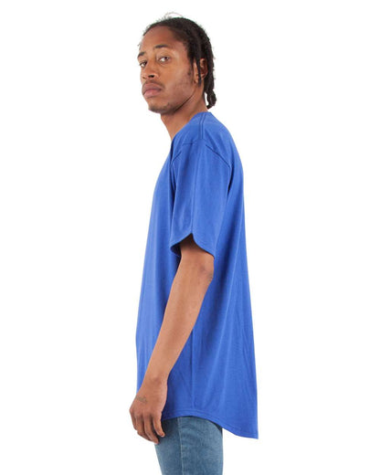 Shaka Wear Unisex Curved Hem Long T-Shirt SHCLT #colormdl_Royal