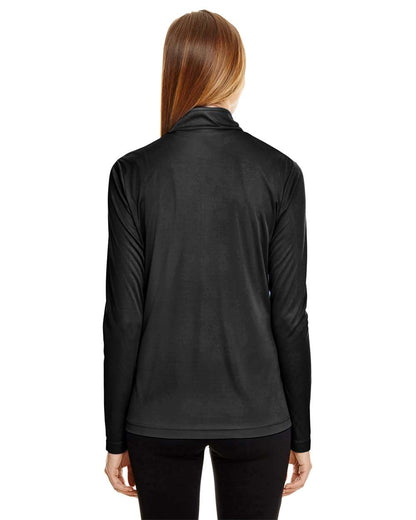Team 365 Women's Zone Performance Quarter-Zip Pullover TT31W #colormdl_Black