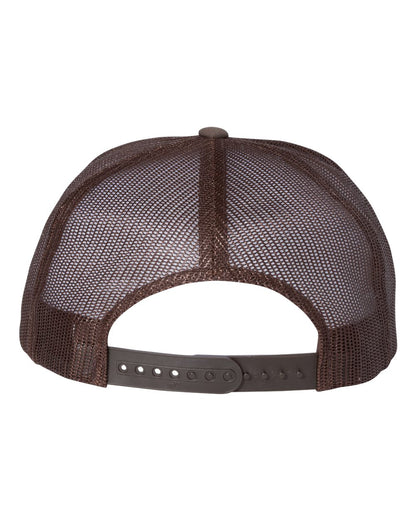 YP Classics Five-Panel Classic Trucker Cap 6006 #color_Brown/ White/ Brown