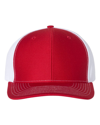 Richardson Twill Back Trucker Cap 312 #color_Red/ White