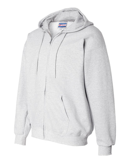 Hanes Ultimate Cotton® Full-Zip Hooded Sweatshirt F280 #color_Ash