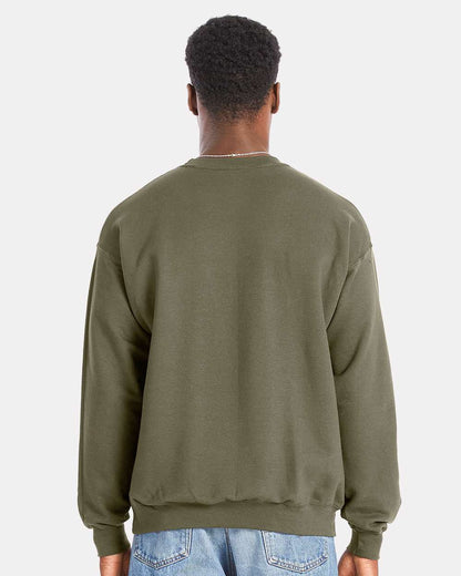 Hanes Unisex Perfect Sweats Crewneck Sweatshirt RS160 #colormdl_Fatigue Green