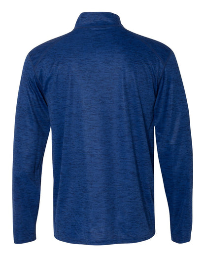 Badger Tonal Blend Quarter-Zip Pullover 4172 #color_Royal Tonal Blend