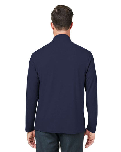 Devon & Jones Men's Raleigh Stretch Quarter-Zip Pullover DG425 #colormdl_Navy