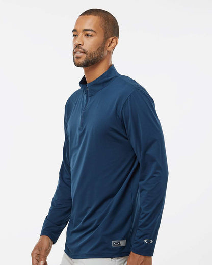 Oakley Men's Team Issue Podium Quarter-Zip Pullover FOA402997 #colormdl_Team Navy