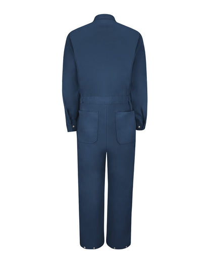 Red Kap Men's Zip-Front Cotton Coverall CC18 #color_Navy