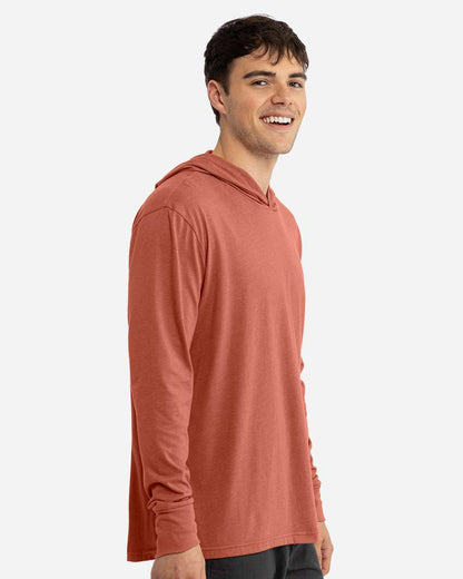 Next Level Unisex CVC Hoodie Long Sleeve T-Shirt 6221 #colormdl_Heather Redwood