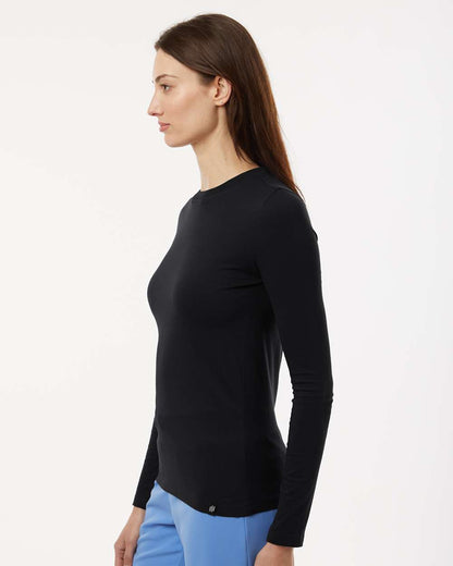 Jaanuu Women's RegenX Cotton Underscrub Long Sleeve T-Shirt W30002U #colormdl_Black