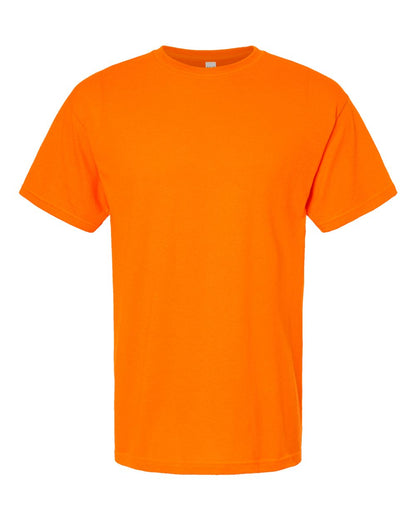 M&O Men's Gold Soft Touch T-Shirt 4800 #color_Safety Orange