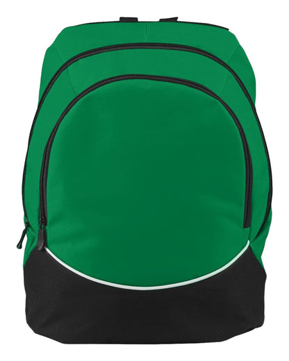 Augusta Sportswear Tri-Color Backpack 1915 #color_Kelly/ Black/ White