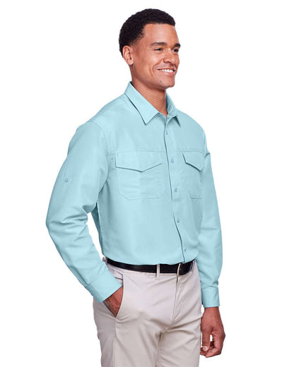 Harriton Men's Key West Performance Staff Shirt M580L #colormdl_Cloud Blue