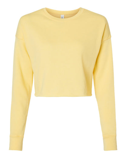 BELLA + CANVAS Women's Crop Crew Fleece 7503 #color_Yellow